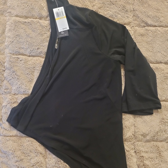 black stretchy cardigan CONNECTED size medium - Picture 6 of 7